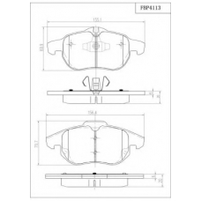 FBP4113 FI.BA Комплект тормозных колодок, дисковый тормоз