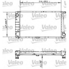 819414 VALEO Радиатор, охлаждение двигателя