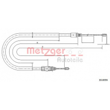 10.6036 METZGER Трос, стояночная тормозная система