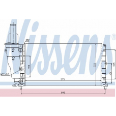 61799 NISSENS Радиатор, охлаждение двигателя