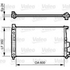 732897 VALEO Радиатор, охлаждение двигателя