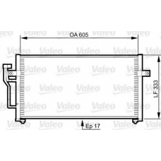 817789 VALEO Конденсатор, кондиционер