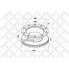 85-00807-SX STELLOX Тормозной диск