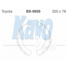 BS-9929 KAVO PARTS Комплект тормозных колодок