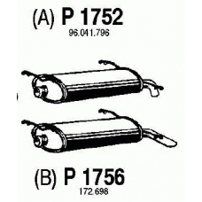 P1752 FENNO Глушитель выхлопных газов конечный