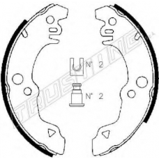 040.121 TRUSTING Комплект тормозных колодок
