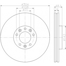 MDC2293 MINTEX Тормозной диск