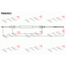 FBS03022 FTE Трос, стояночная тормозная система