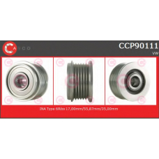 CCP90111 CASCO Ременный шкив, генератор
