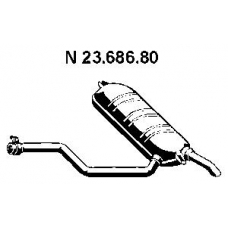 23.686.80 EBERSPACHER Глушитель выхлопных газов конечный