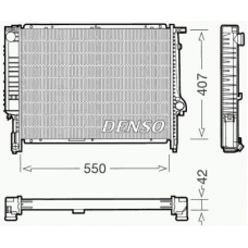 DRM05039 DENSO Радиатор, охлаждение двигателя