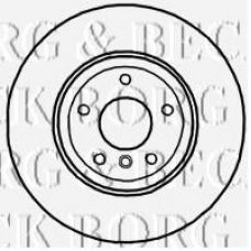 BBD4704 BORG & BECK Тормозной диск