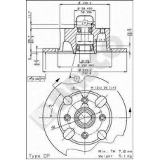 BS 7320 BRECO Тормозной диск