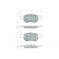 PF1530 PROCODIS FRANCE Комплект тормозных колодок, дисковый тормоз