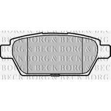 BBP2239 BORG & BECK Комплект тормозных колодок, дисковый тормоз
