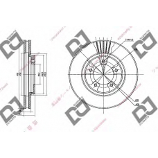 BD1445 DJ PARTS Тормозной диск