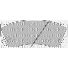 BBP1529 BORG & BECK Комплект тормозных колодок, дисковый тормоз