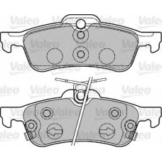 601028 VALEO Комплект тормозных колодок, дисковый тормоз