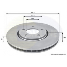 ADC2305V COMLINE Тормозной диск