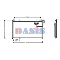 112310N AKS DASIS Конденсатор, кондиционер