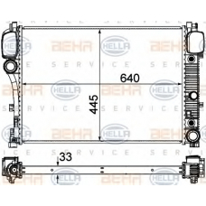 8MK 376 764-791 HELLA Радиатор, охлаждение двигателя