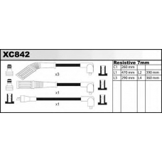 XC842 QUINTON HAZELL Комплект проводов зажигания