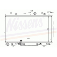 67010 NISSENS Радиатор, охлаждение двигателя