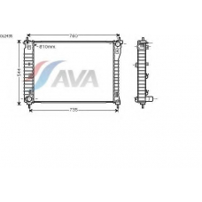 OL2435 AVA Радиатор, охлаждение двигателя