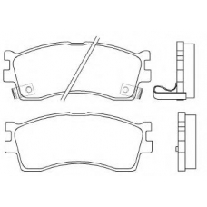 2387301 TEXTAR Комплект тормозных колодок, дисковый тормоз