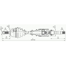 DRS6146.00 OPEN PARTS Приводной вал