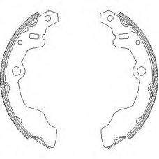 Z4164.00 WOKING Комплект тормозных колодок