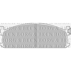 BBP1075 BORG & BECK Комплект тормозных колодок, дисковый тормоз