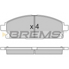 BP2857 BREMSI Комплект тормозных колодок, дисковый тормоз
