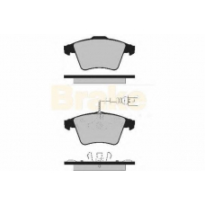 PA1724 BRAKE ENGINEERING Комплект тормозных колодок, дисковый тормоз