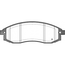 BPA0598.12 OPEN PARTS Комплект тормозных колодок, дисковый тормоз