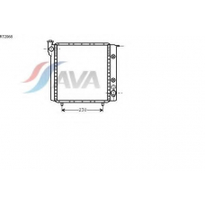 RT2068 AVA Радиатор, охлаждение двигателя