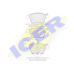 181779 ICER Комплект тормозных колодок, дисковый тормоз