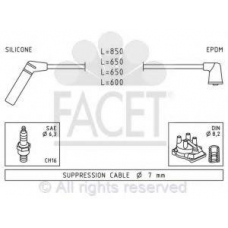 4.7015 FACET Ккомплект проводов зажигания