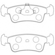 ASN-116 AISIN Комплект тормозных колодок, дисковый тормоз