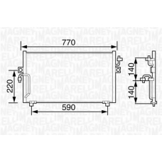 350203481000 MAGNETI MARELLI Конденсатор, кондиционер