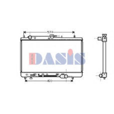 110800N AKS DASIS Радиатор, охлаждение двигателя