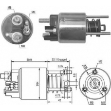 940113050016 MAGNETI MARELLI Тяговое реле, стартер