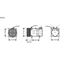 FDK452 AVA Компрессор, кондиционер