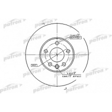 PBD4323 PATRON Тормозной диск