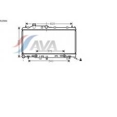 SU2066 AVA Радиатор, охлаждение двигателя