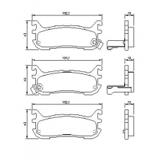 0 986 424 782 BOSCH Комплект тормозных колодок, дисковый тормоз