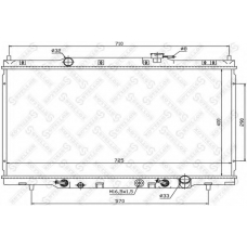 10-26666-SX STELLOX Радиатор, охлаждение двигателя