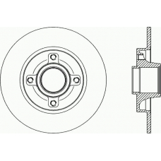 BDR2341.10 OPEN PARTS Тормозной диск