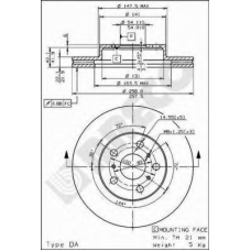 BS 8088 BRECO Тормозной диск