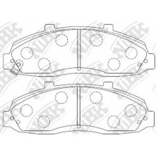 PN0053 NiBK Комплект тормозных колодок, дисковый тормоз